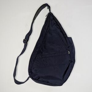 Ameribag Healthy Back Bag Blue Nylon Crossbody Sling Bag